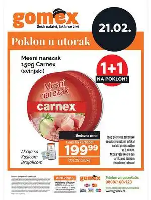Mesni narezak Carnex