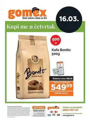 Bonito kafa akcija 16.03.