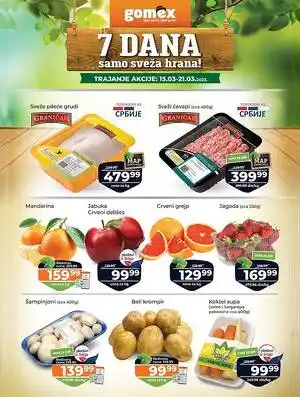 7 dana samo sveža hrana