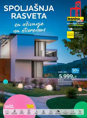 Spoljašnja rasveta za uživanje na otvorenom