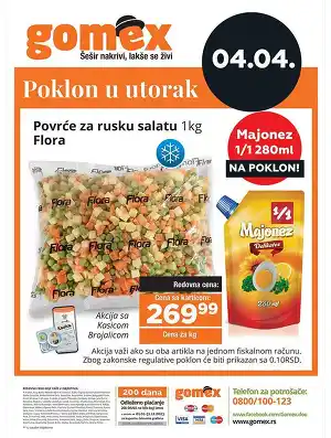 Povrće za rusku salatu