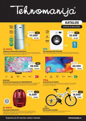 Katalog Bele tehnike, Malih kućnih aparata i Televizora April 2023