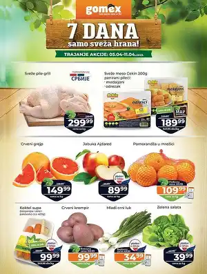 7 dana samo sveža hrana