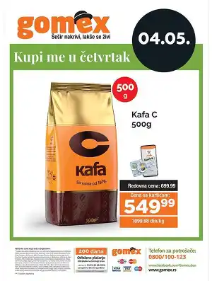 Kafa c 500gr. akcija