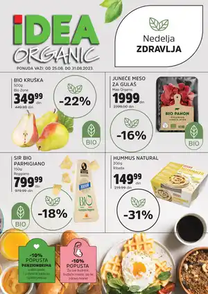 Idea Organic - Nedelja zdravlja