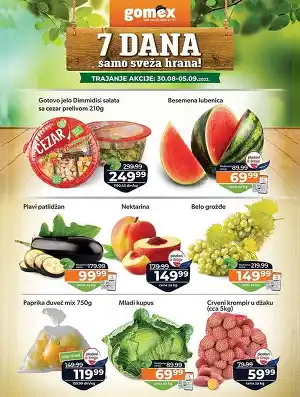 7 dana samo sveža hrana