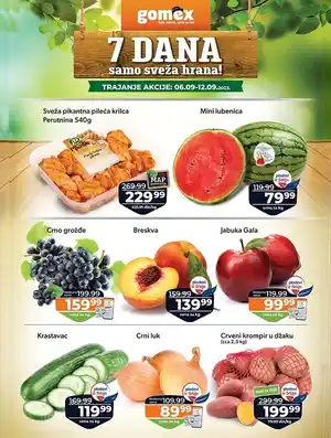 7 dana samo sveža hrana