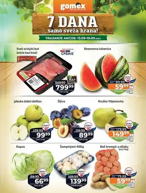 7 dana samo sveža hrana