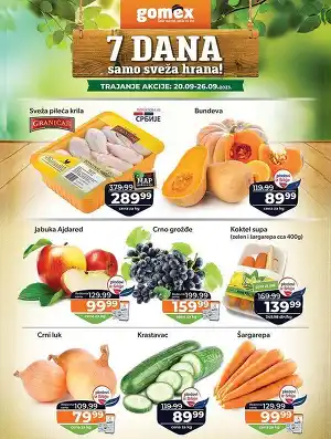 7 dana samo sveža hrana