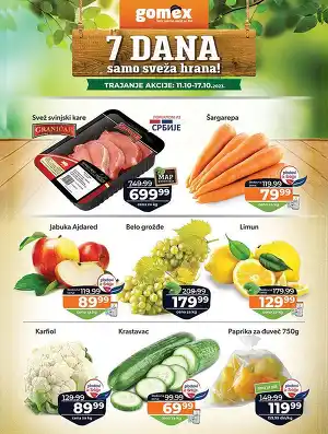 7 dana samo sveža hrana