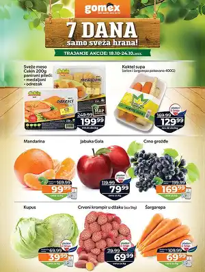 7 dana samo sveža hrana