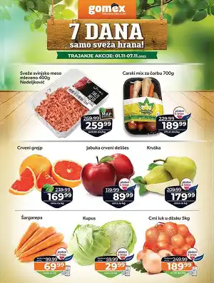 7 dana samo sveža hrana