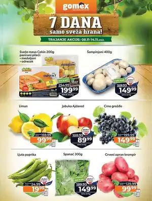 7 dana samo sveža hrana