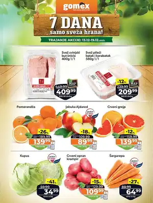 Sedam dana samo sveža hrana