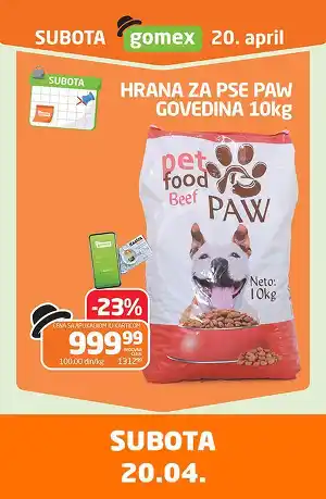 Subota hrana za pse