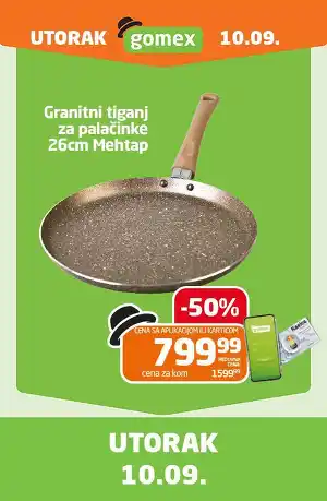 Utorak granitni tiganj za palačinke