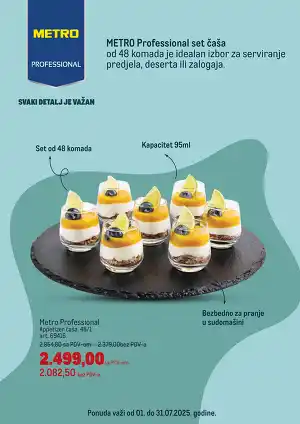 Set casa za serviranje predjela