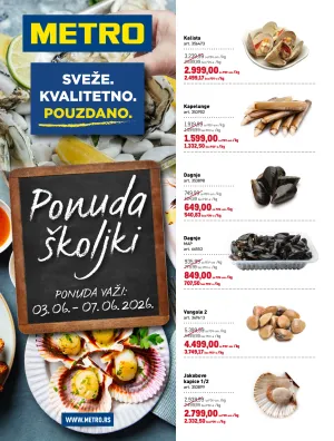 Metro - Ponuda skoljki