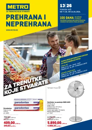 Metro - Prehrana i neprehrana liflet