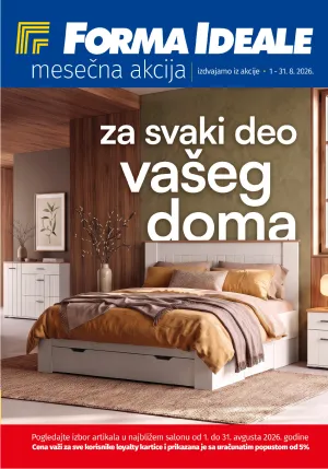 FormaIdeale - Akcija avgust 2026