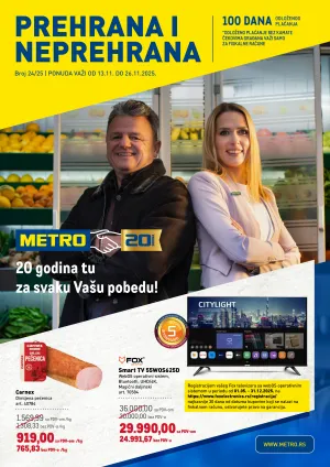 Metro - Prehrana i neprehrana