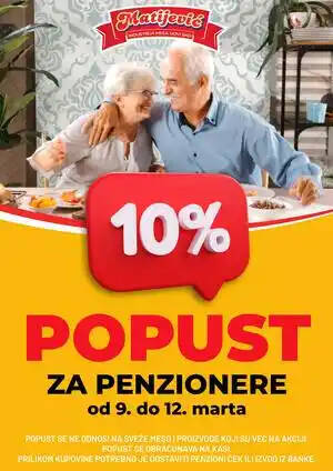 10 posto popust za penzionere