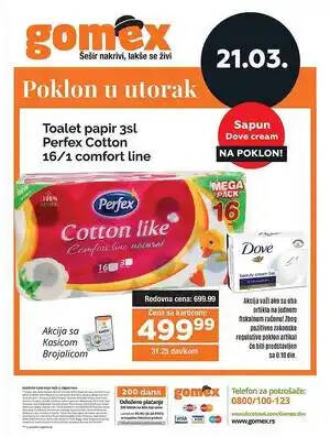 Toaletni papir Perfex cotton