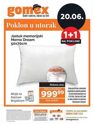 Jastuk memo dream akcija