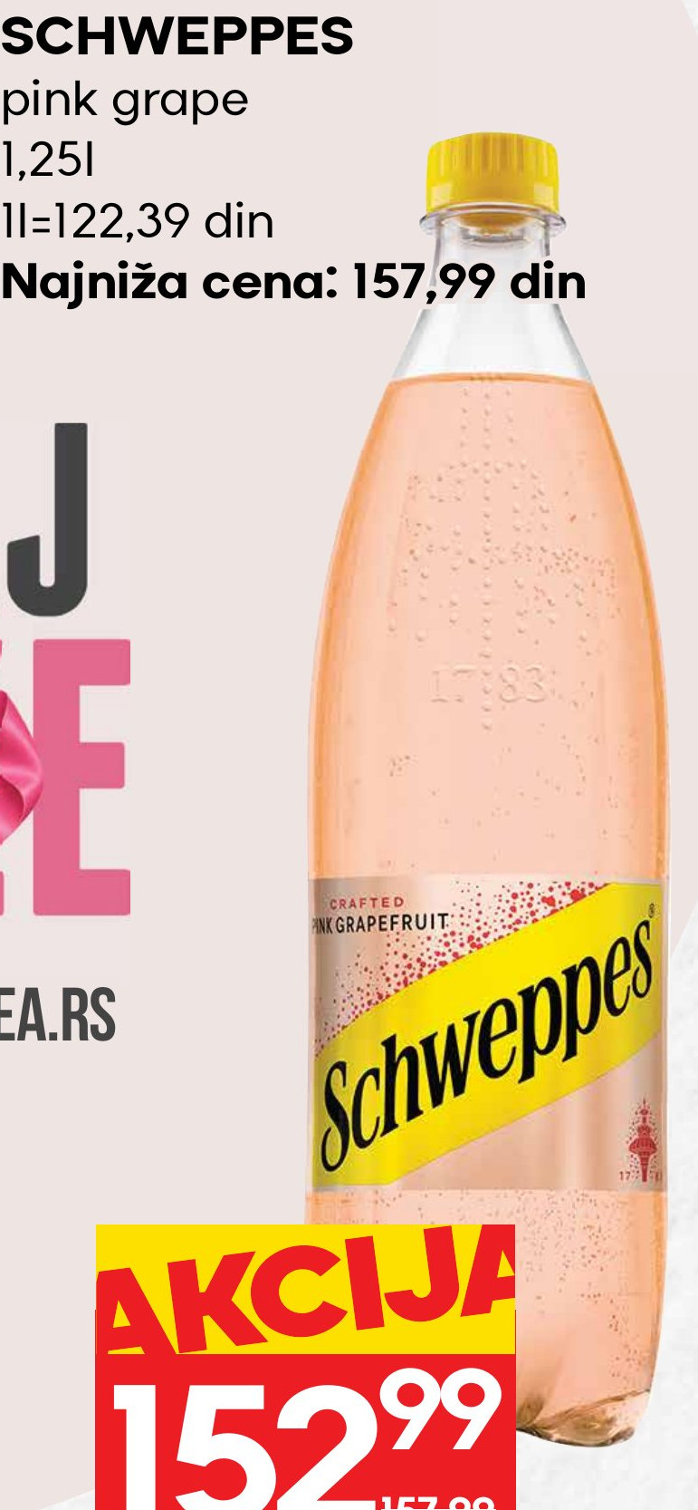 SCHWEPPES pink grape 1,25l