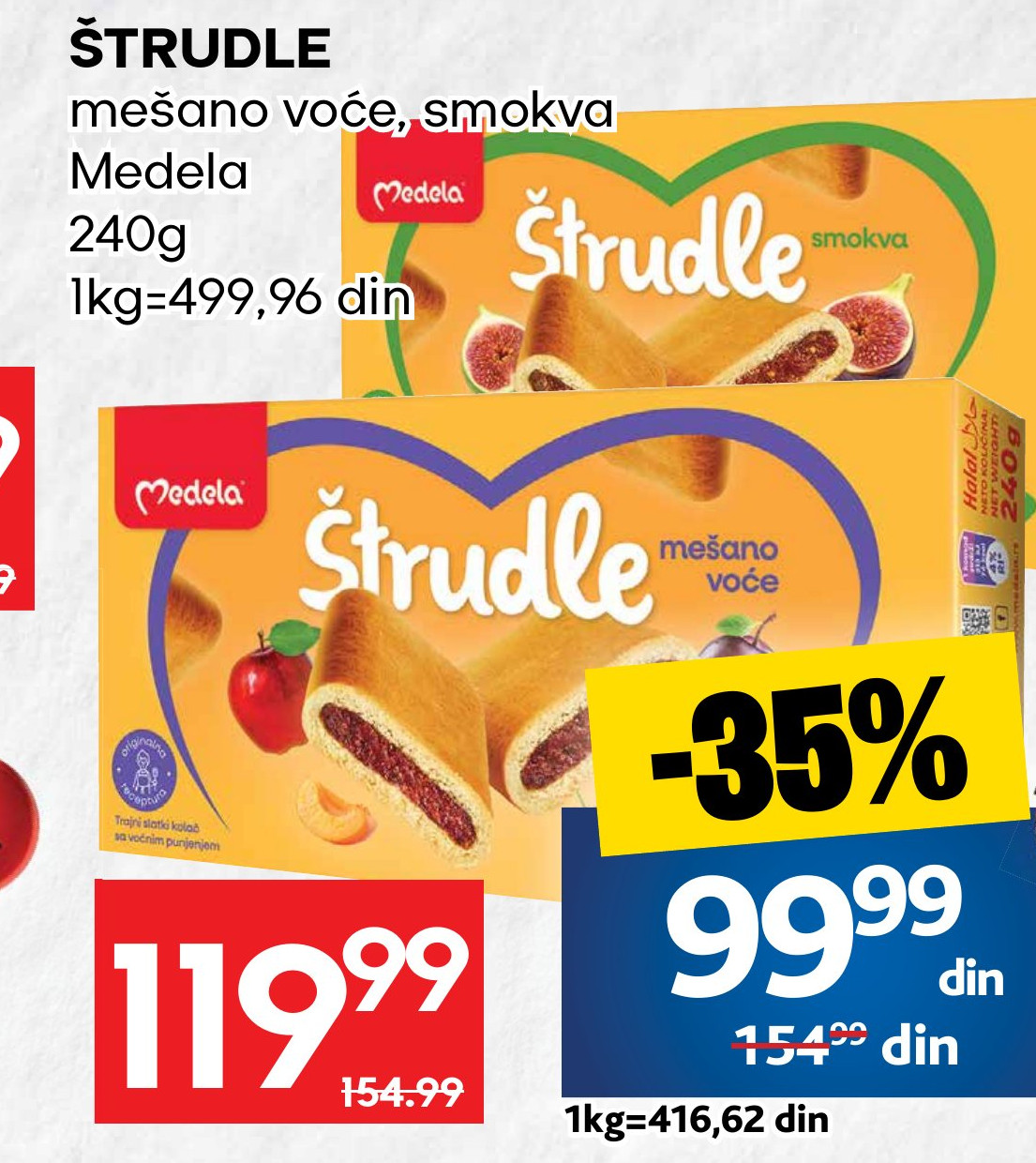 ŠTRUDLE mešano voće, smokva