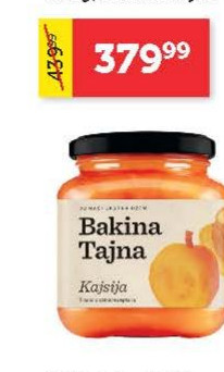 Pekmez od kajsije ekstra 375g, Bakina Tajna