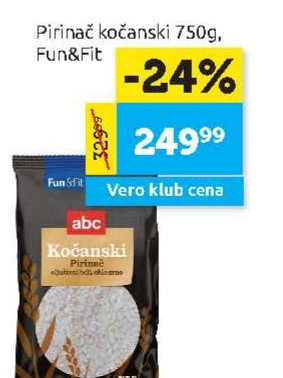 Pirinač kočanski 750g, Fun&Fit