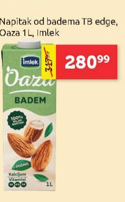Napitak od badema T8 edge, Oaza 1L, Imlek