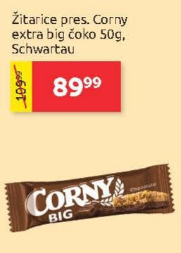 Žitarice pres. Corny extra big čoko 50g, Schwartau