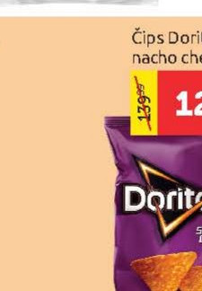 Čips Doritos 90g, sweet chili, nacho cheese, Marbo