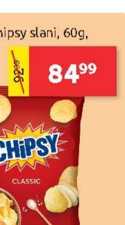 Čips Chipsy slani, 60g, Marbo