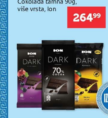Čokolada tamna 90g, više vrsta, Ion