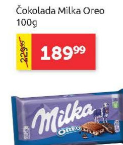 Čokolada Milka Oreo 100g