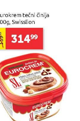 Eurokrem tečni činija 300g, Swisslion