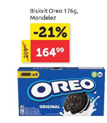 Biskvit Oreo 176g, Mondelez