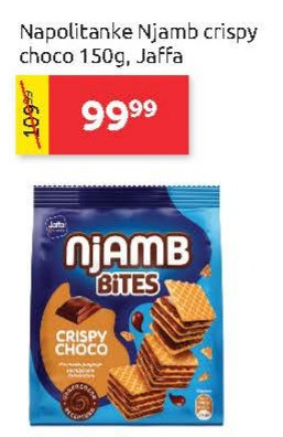 Napolitanke Njamb crispy choco 150g, Jaffa