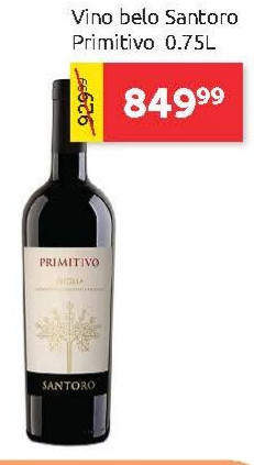 Vino belo Santoro Primitivo 0.75L