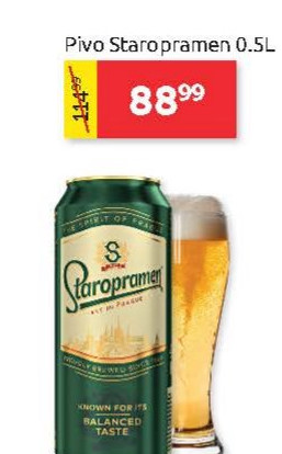 Pivo Staropramen 0.5L