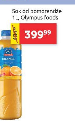 Sok od pomorandže 1L, Olympus foods