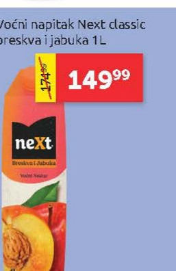 Voćni napitak Next classic breskva i jabuka 1L