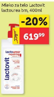 Mleko za telo Lactovit lactourea bm, 400ml