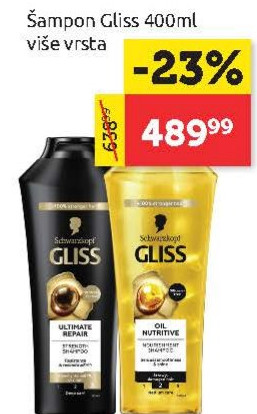 Šampon Gliss 400ml više vrsta