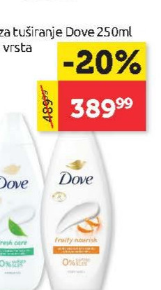 Gel za tuširanje Dove 250ml više vrsta