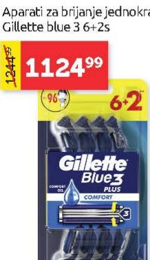 Aparat za brijanje jednokratni Gillette blue 3 6+2s