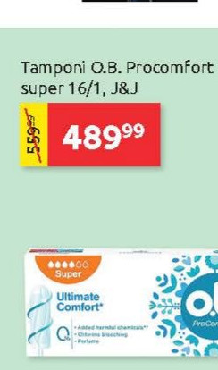 Tamponi O.B. Procomfort super 16/1, 38J